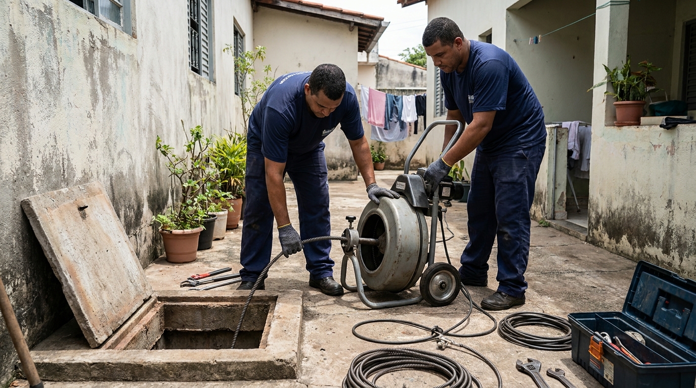 Desentupimento de Coluna Sanitária em Belo Horizonte‑MG